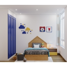 Thiết kế phòng ngủ trẻ em chung cư anh Nghĩa, HCM