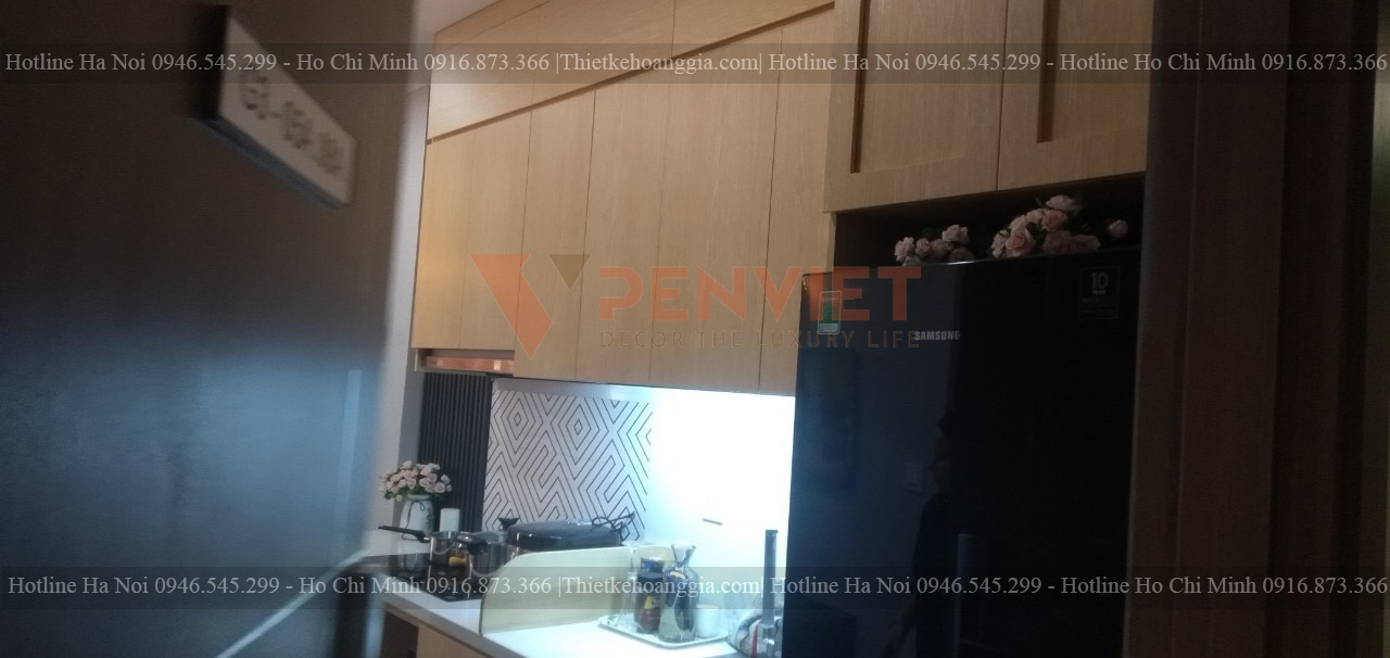 Thi công nội thất chung cư mini chị Huyền