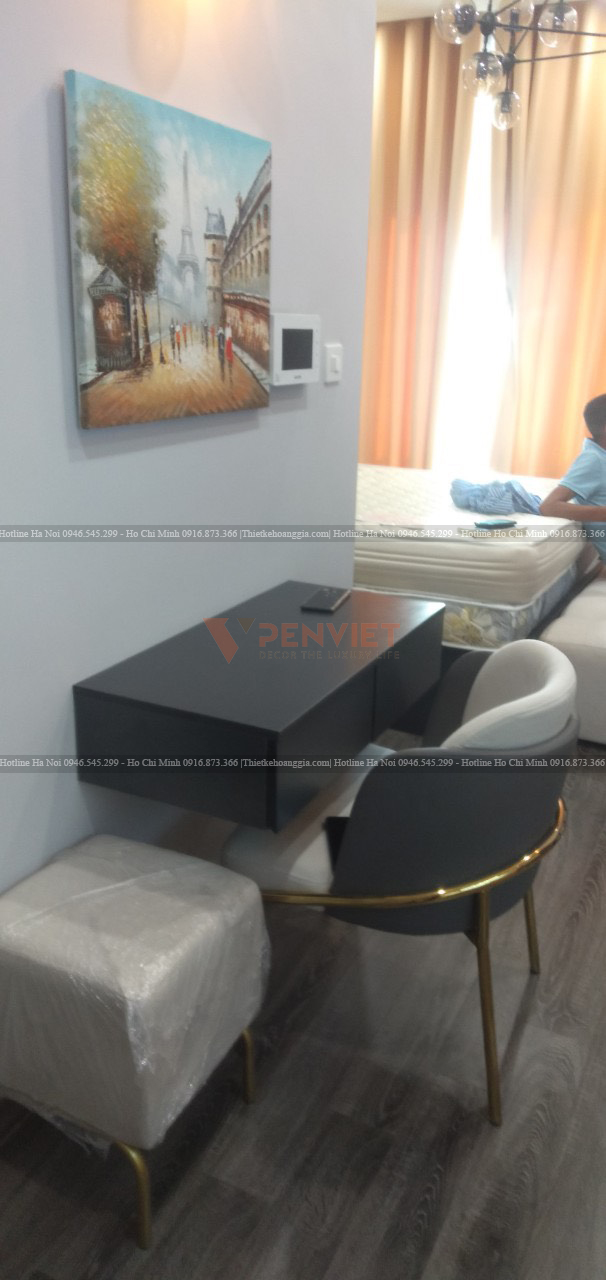 Thi công nội thất chung cư mini chị Huyền