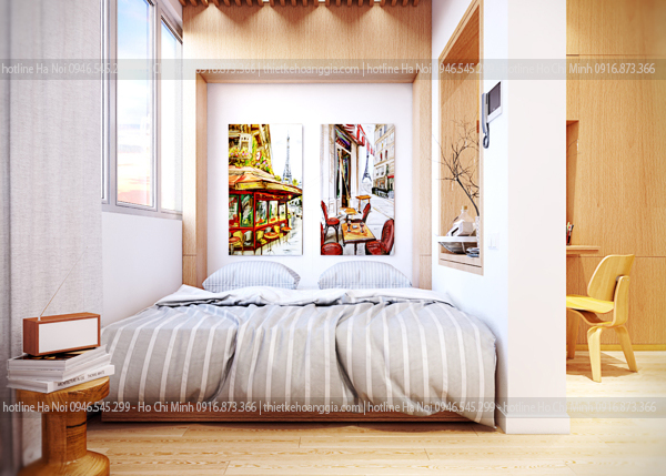 thiet ke noi that chung cu 62m2 blue house 11