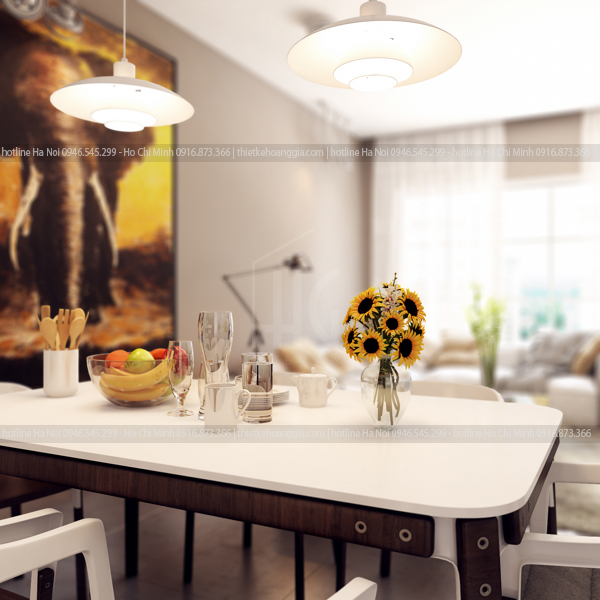 thiet ke noi that chung cu 62m2 blue house 7