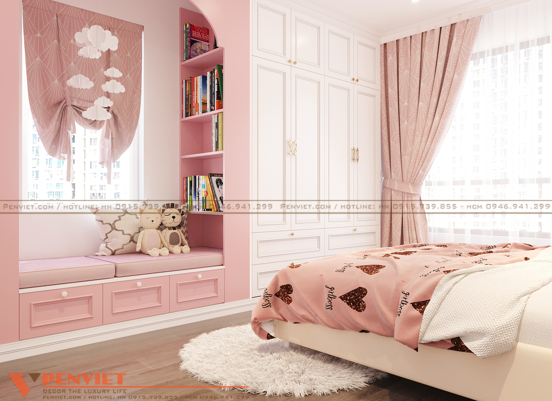 Thiết kế nội thất chung cư Vinhomes Symphony Riverside 