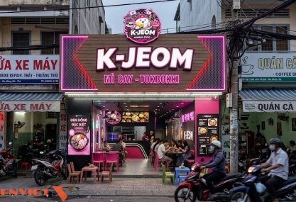 Thiết Kế Quán Ăn Hàn Quốc K-JEOM 80m² Tại Hà Nội – Không Gian Hiện Đại, Trẻ Trung Và Thu Hút Khách Hàng