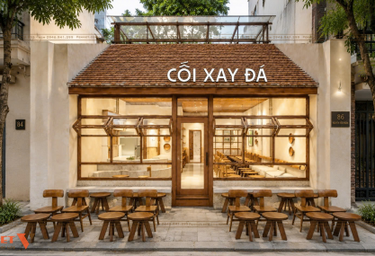 Thiết kế quán cafe Cối Xay Đá: Không gian mộc mạc gắn liền với bản sắc Lâm Đồng