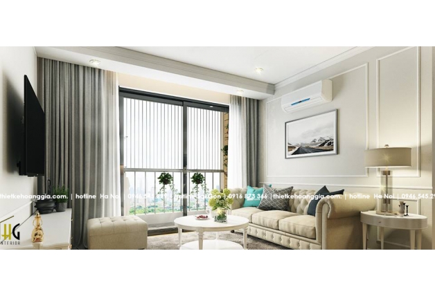 Imperia Garden 105m2 아파트 인테리어를 디자인