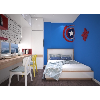 Thiết kế phòng ngủ bé chung cư Tecco Thanh Hóa