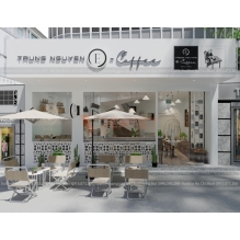 Thiết kế quán cafe hiện đại E - Coffee