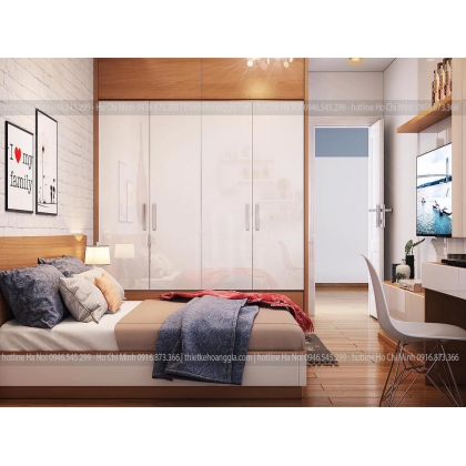 Thiết kế thi công nội thất phòng ngủ chị Vui- Bình Dương