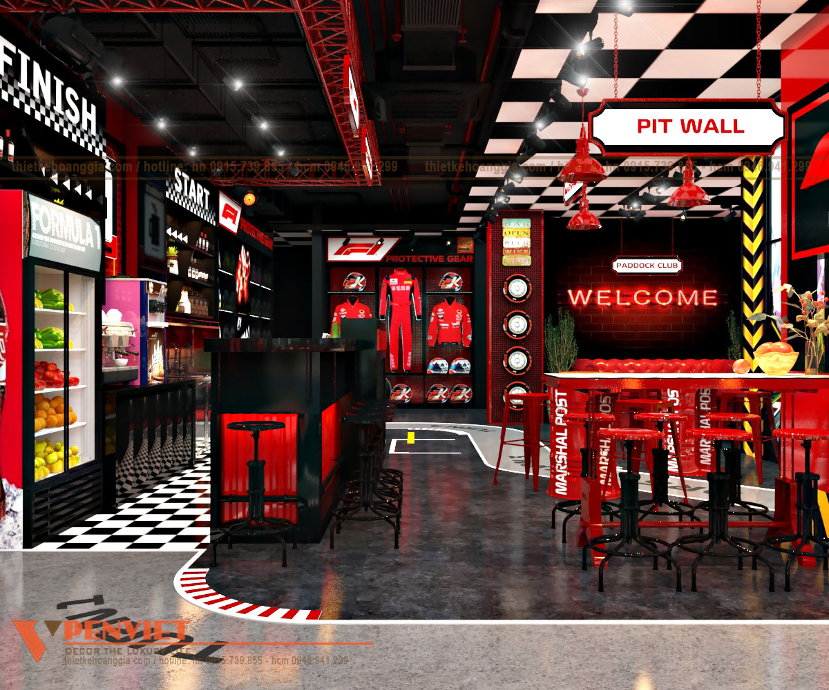 ​​​​​​​Setup khu vực quầy bar