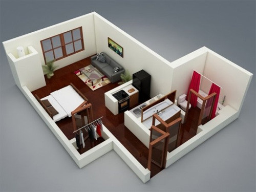 Các mẫu thiết kế nội thất chung cư 30m2 độc đáo