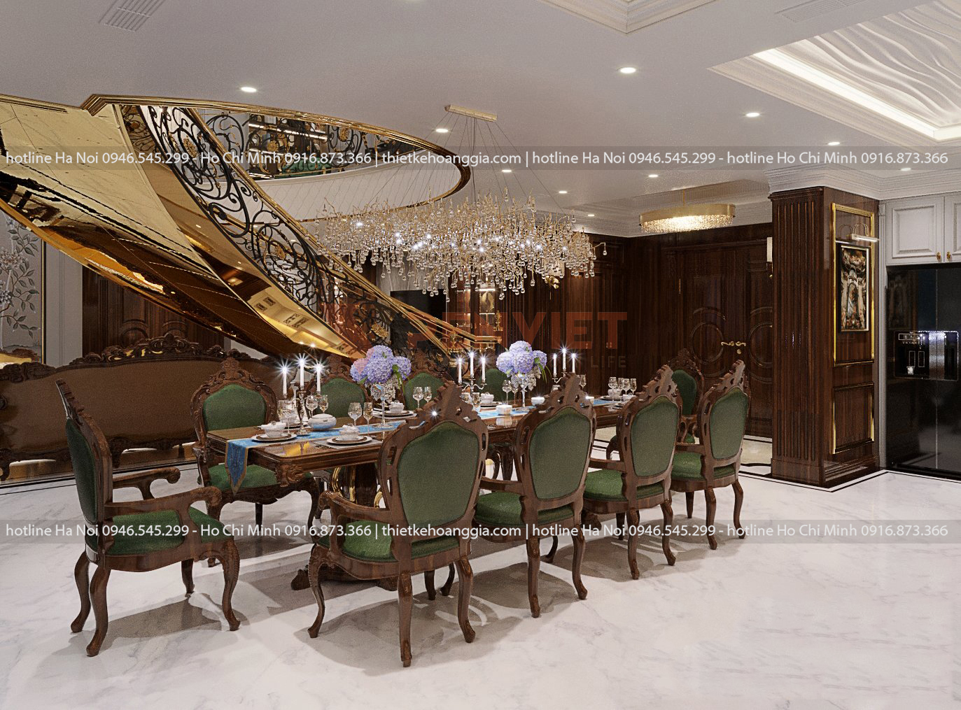 Thiết kế phòng khách penhouse 180 Trần Duy Hưng
