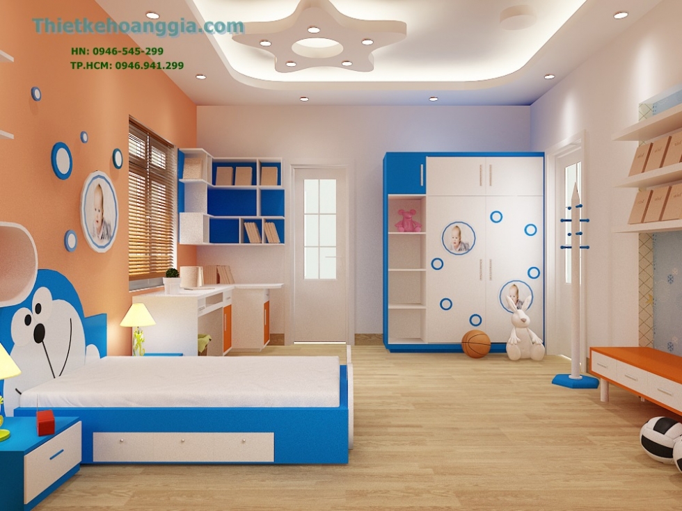 Thiết kế nội thất phòng ngủ cho bé nhà chú Hạnh 2