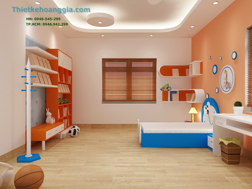 Thiết kế nội thất phòng ngủ cho bé nhà chú Hạnh 3
