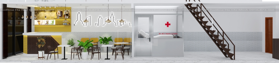 Interior design of Anh Luong milk tea shop - TP. Ho Chi Minh