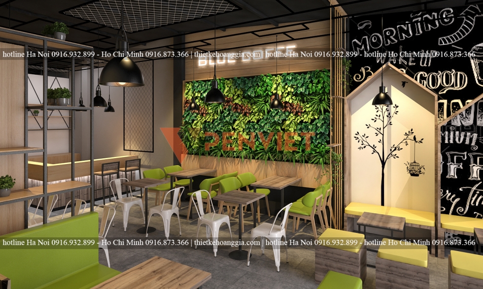 Thiết kế nội thất quán cafe - Anh Tân - Bắc Giang