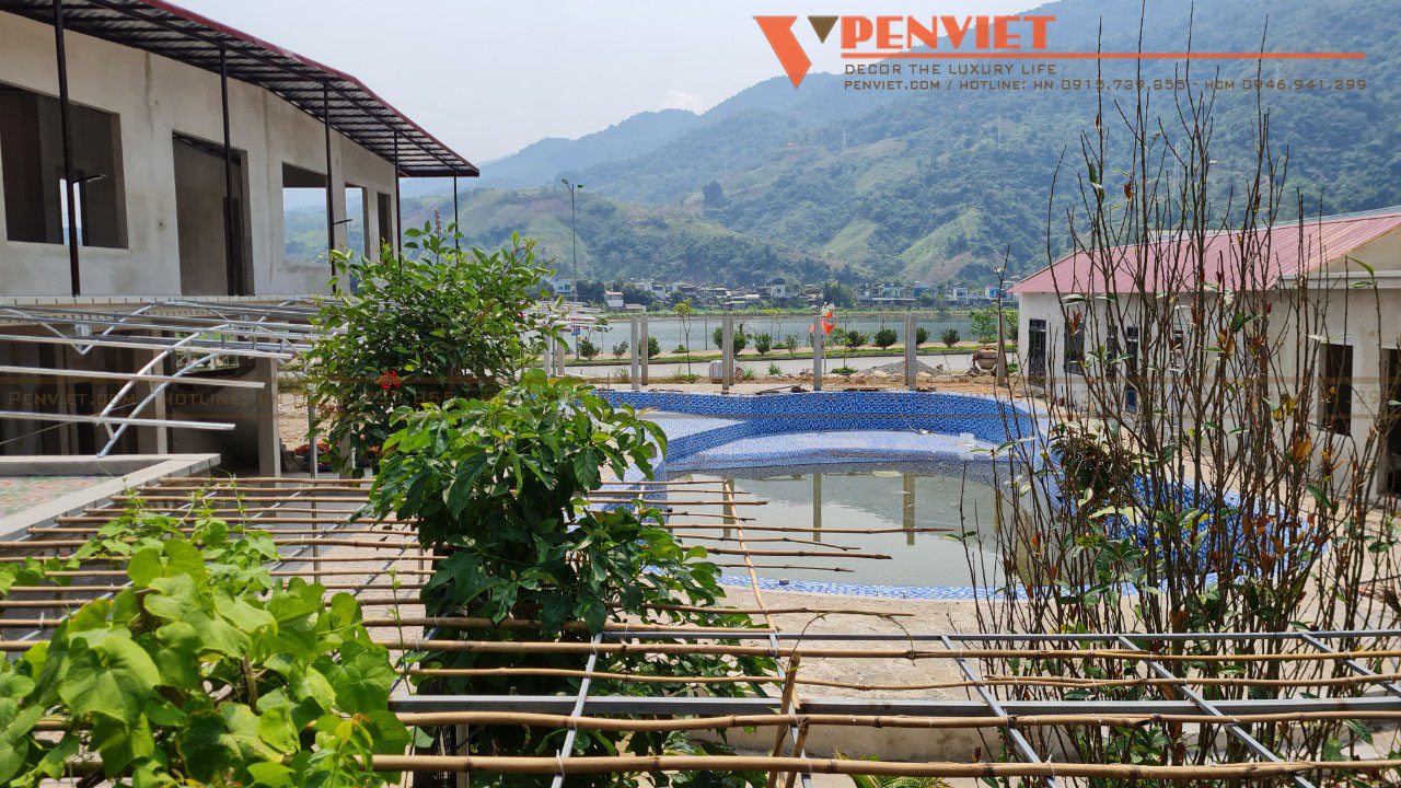 Hiện trạng mặt bằng đã được xây dựng và cải tạo thô