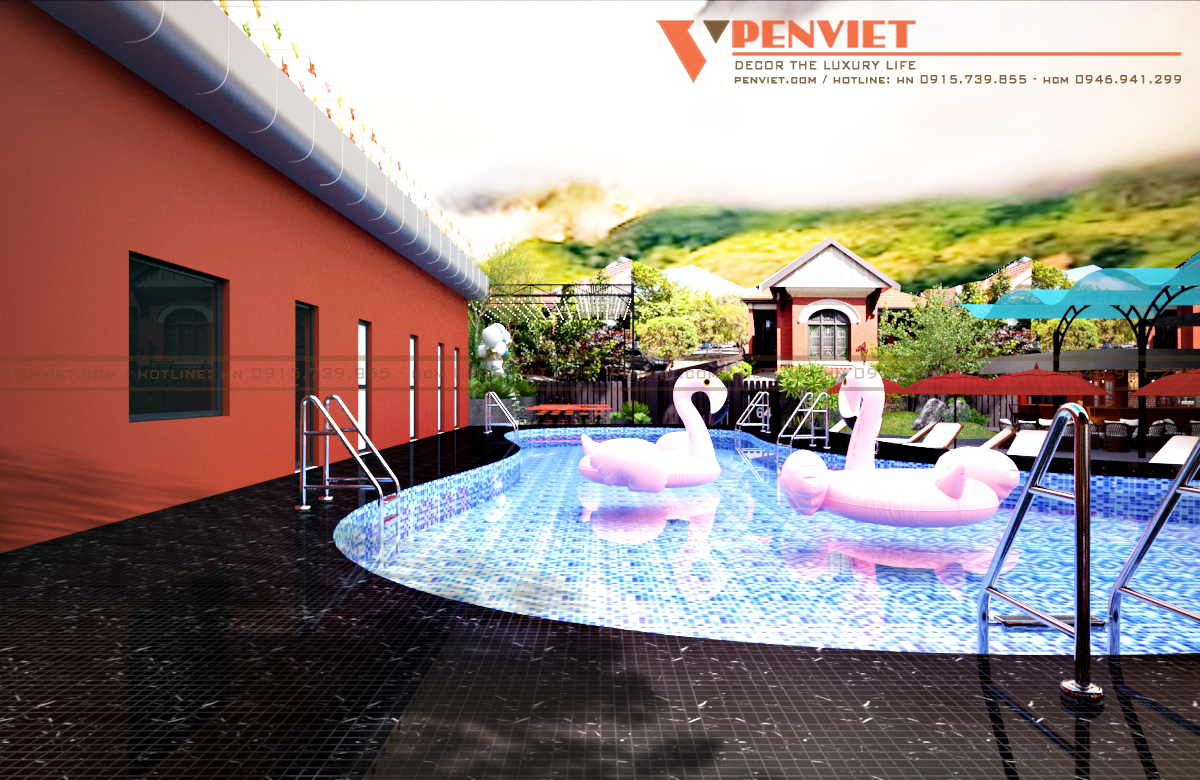 Không gian của tổ hợp giải trí có đầy đủ chức năng như một resort mini