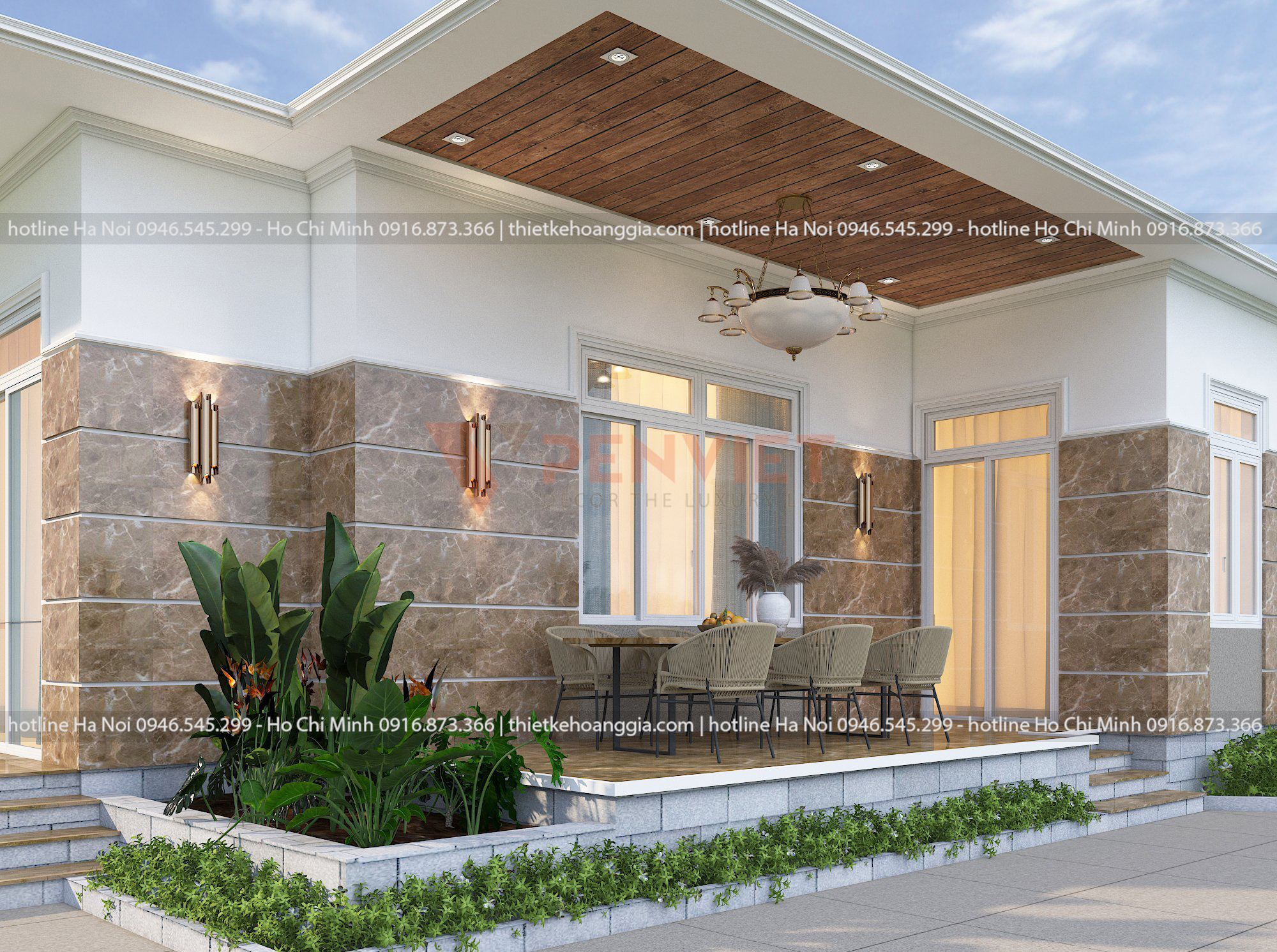 Thiết kế nội thất nhà vườn Anh Phương