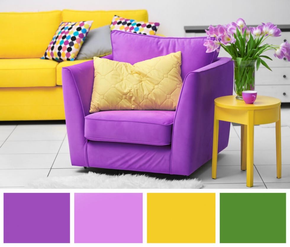 Quy tắc sử dụng màu tương phản trong thiết kế nội thất