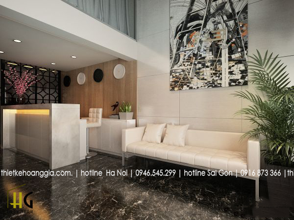Interior design of Hai Phong mini hotel