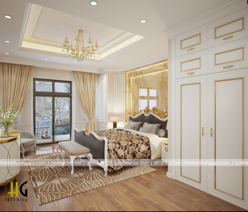 Interior design neoclassical hotel in Hanoi