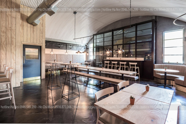 Interior design of fast-food restaurant for Ms. Thuy Ninh Binh