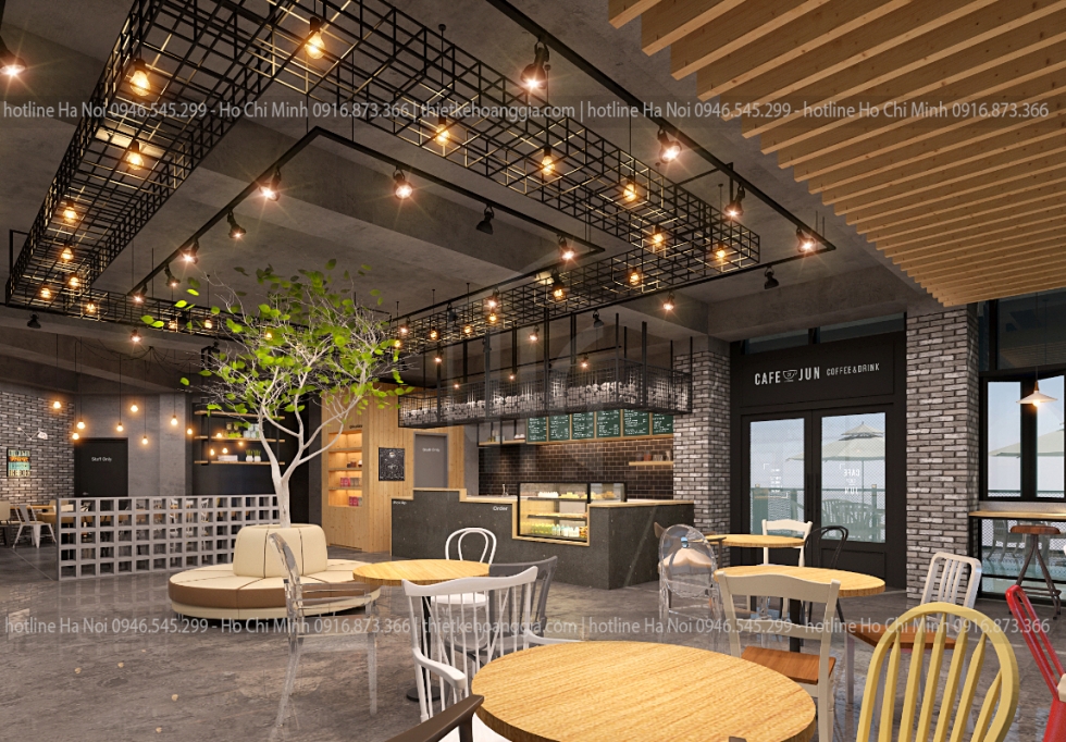 Interior design cafe Mr. Trung - Vinh