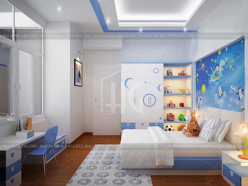 Thiết kế phòng ngủ cho bé trong mẫu thiết kế nội thất nhà phố