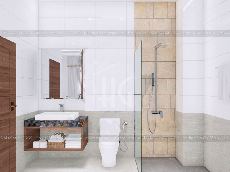 Thiết kế nhà vệ sinh cho nhà phố 2 tầng
