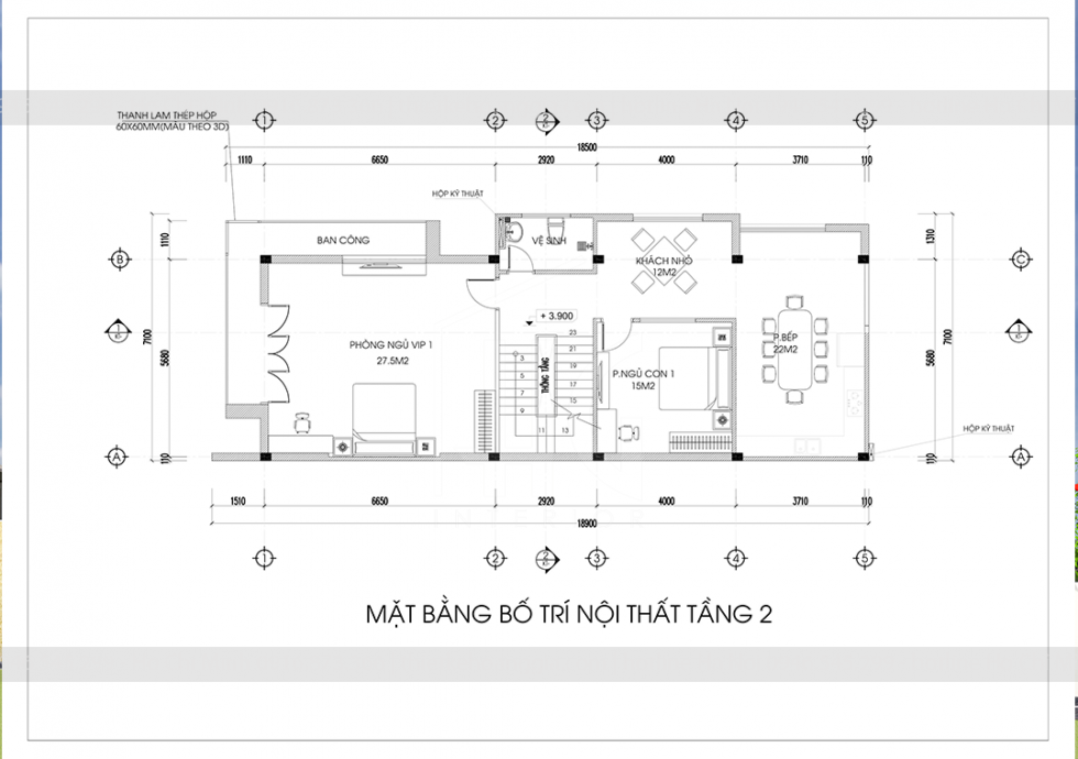 thiết kế nhà phố đẹp 3 tầng 2