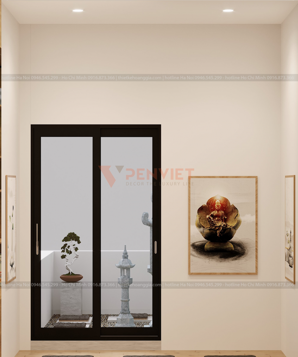 Thiết kế tầng thiền- tranh decor
