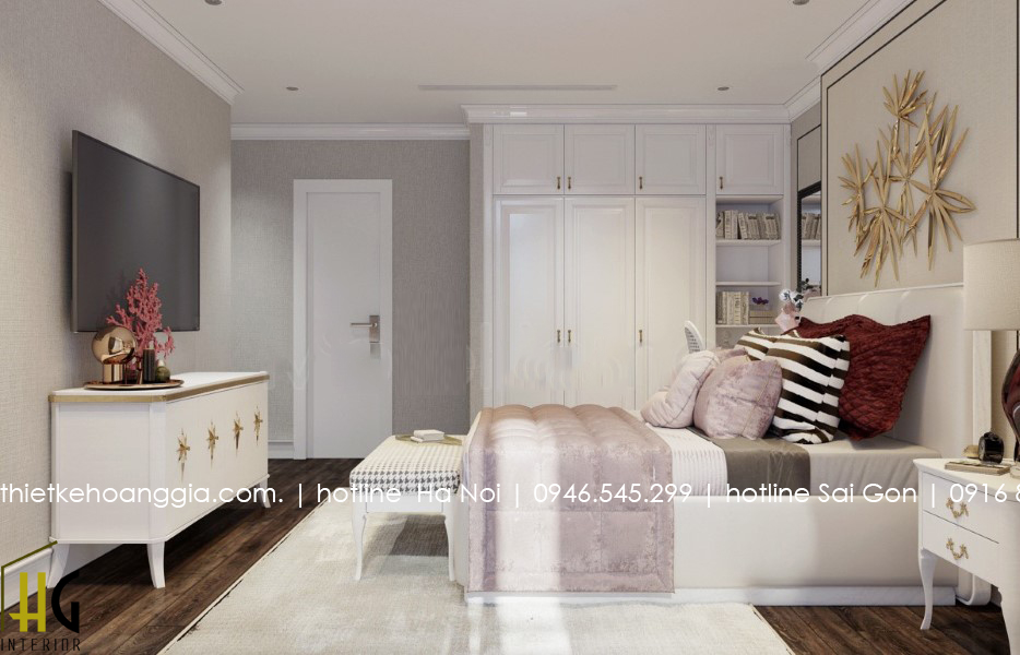 Golden palace에98m2고급 아파트 인테리어를 디자인
