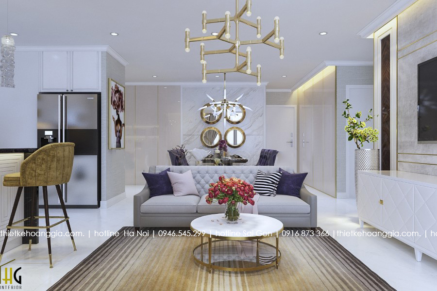Golden palace에98m2고급 아파트 인테리어를 디자인
