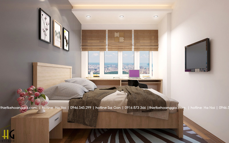 하이 땅(Hai Dang) City - HD Mon 64m2아파트 인테리어를 디자인