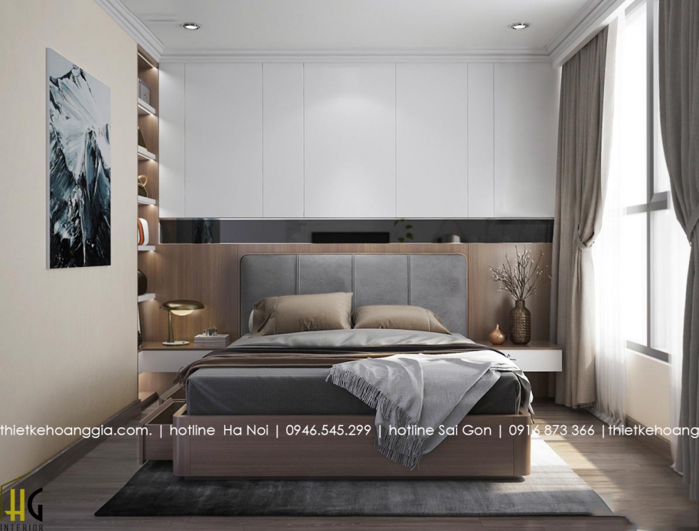 Nam Dinh Tower 아파트에서77m2아프트의 인테리어를 디자인