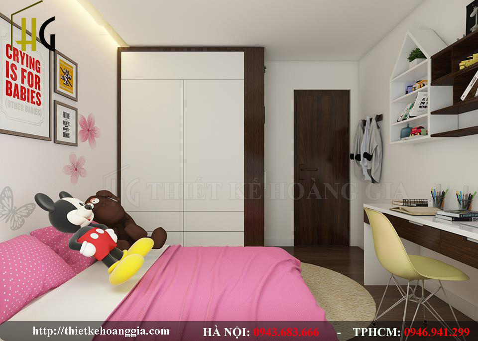 Hoa Binh Greend 아파트에 면적이100m2로 아파트의 인테리어를 디자인