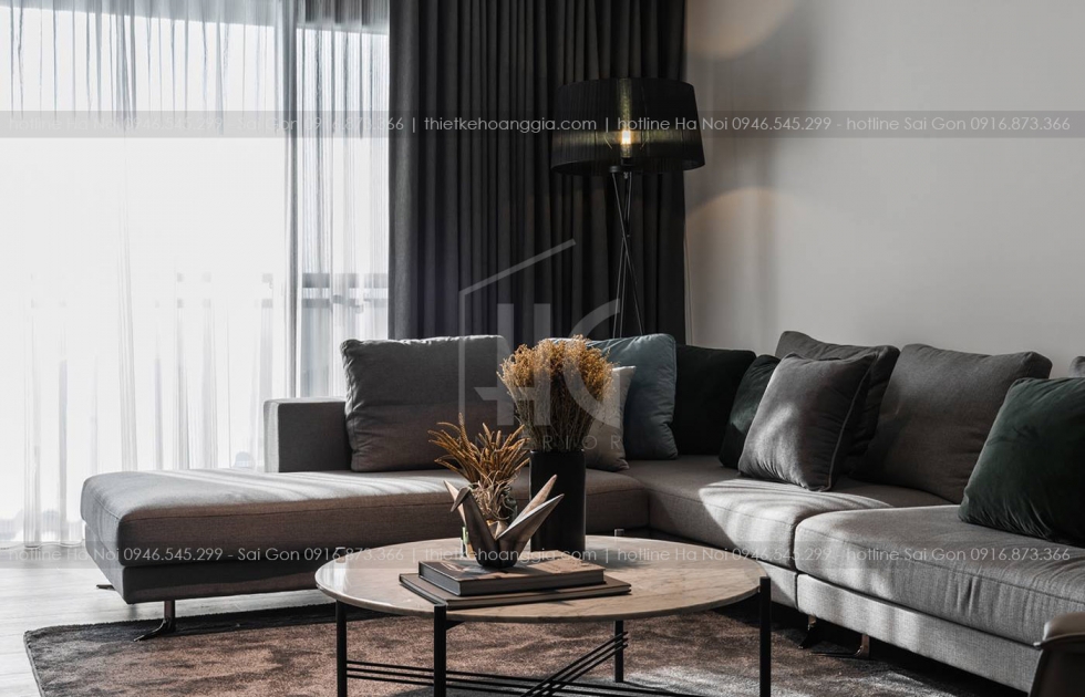 Interior Design of Vinhomes Metropolis apartment Lieu Giai