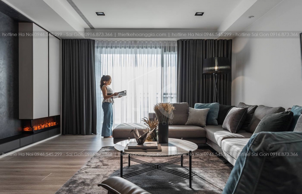 Interior Design of Vinhomes Metropolis apartment Lieu Giai