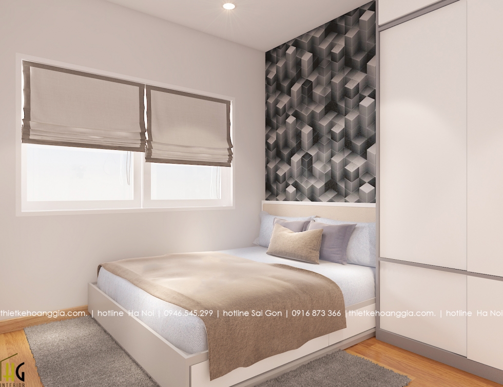 Masteri Thảo Điền에70m2아파트 인테리어를 디자인