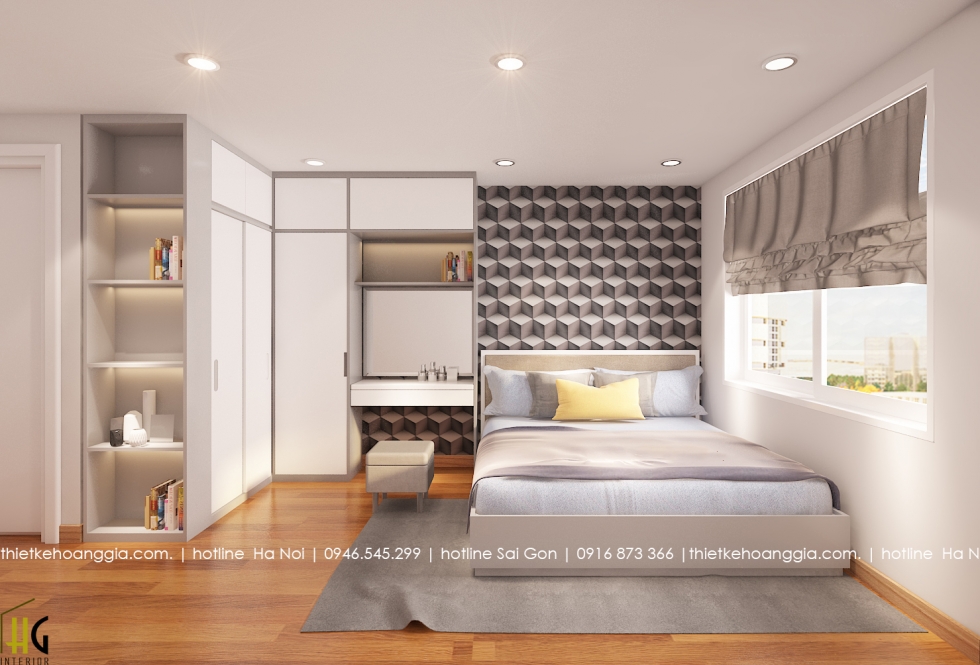 Masteri Thảo Điền에70m2아파트 인테리어를 디자인