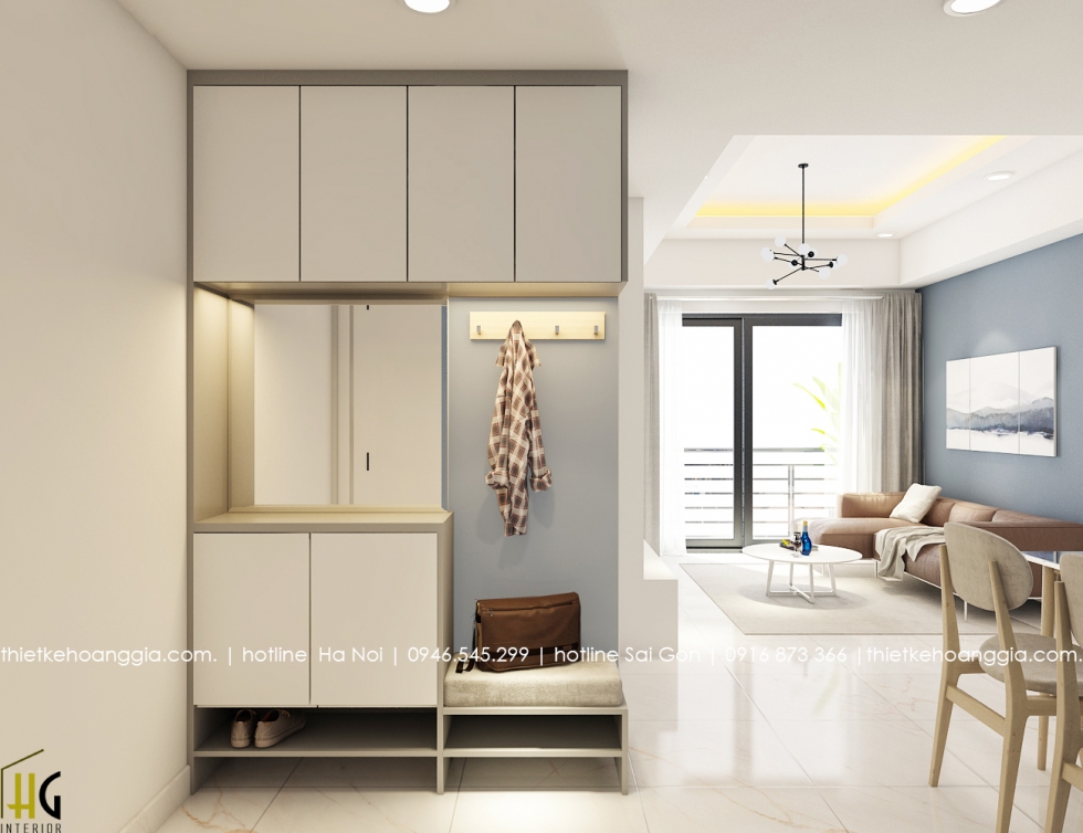 Masteri Thảo Điền에70m2아파트 인테리어를 디자인