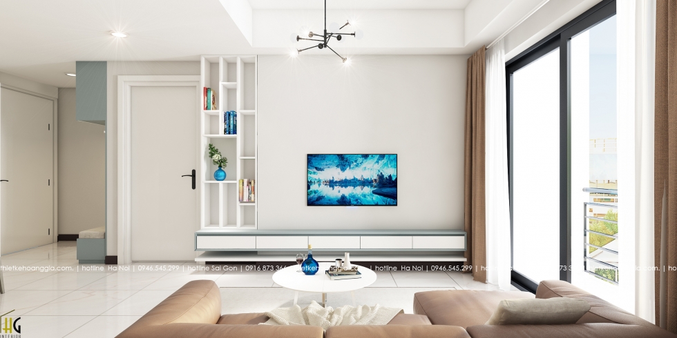 Masteri Thảo Điền에70m2아파트 인테리어를 디자인