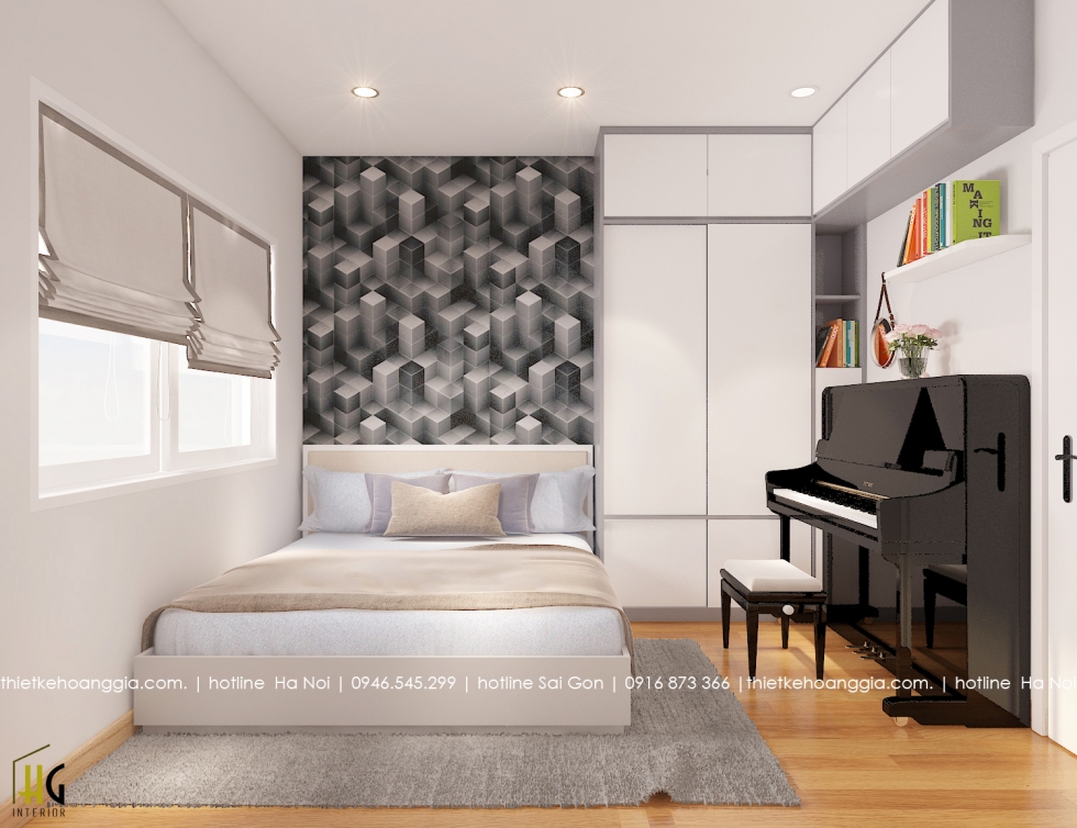 Masteri Thảo Điền에70m2아파트 인테리어를 디자인