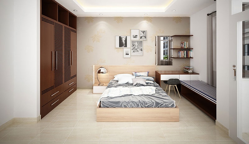 Thiết kế nội thất nhà ống phòng ngủ bố mẹ