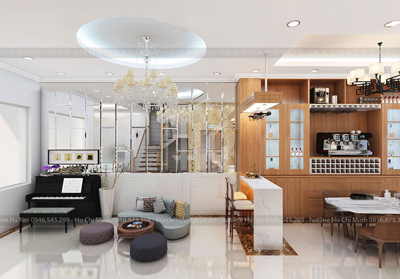 Thiết kế nội thất nhà phố tại Hà Đông