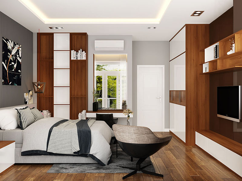 Nội thất phòng bố mẹ Thiết kế nội thất phòng ngủ bố mẹ cho nhà phố hiện đại