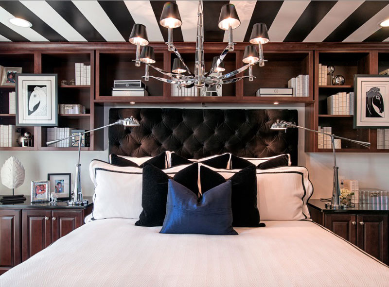 thiết kế nội thất phòng ngủ đẹp ấn tượng bằng cách sơn trần phòng ngủ