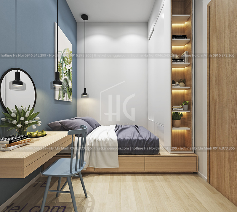 thiết kế nội thất cho phòng ngủ con thứ nhất