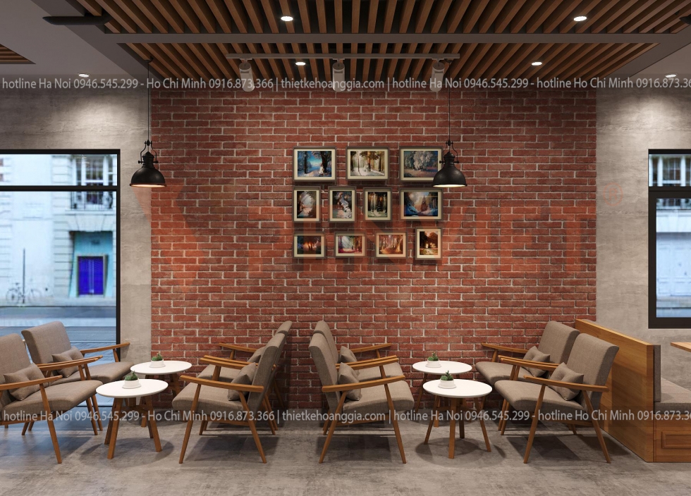 Thiết kế nội thất quán cafe- anh Long- Hải Phòng-1