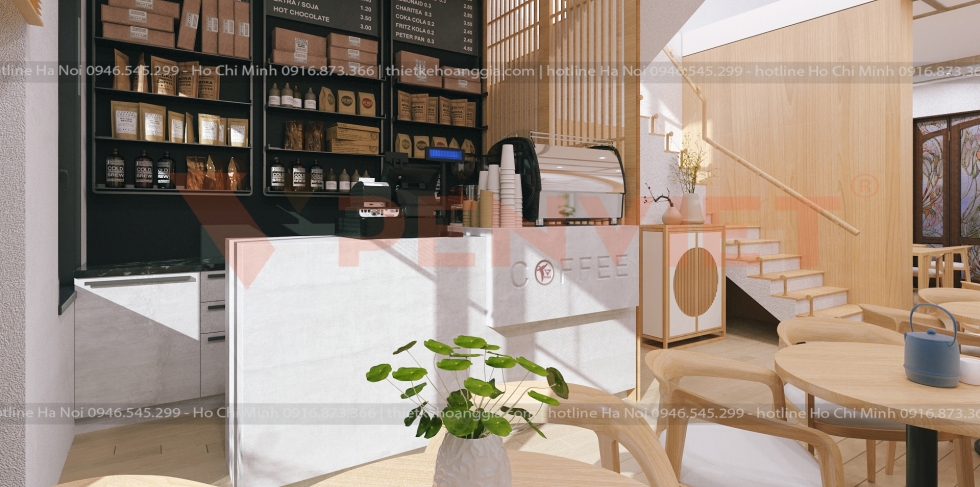 Thiết kế nội thất quán cafe Takar-3